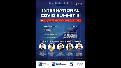MAY 3, 2023 European Parliament - International COVID Summit III, Dr. David Martin talar #ICS3