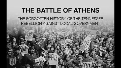 Athens TN 1946 Revolt Documentary We are coming for you all!!! We are Legion We are the Resistance!