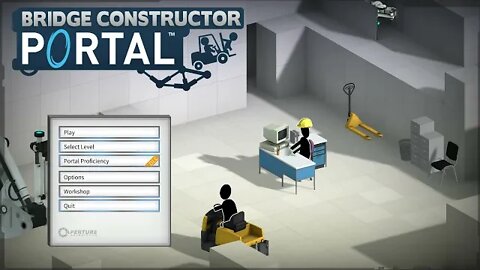 Bridge Constructor Portal Gameplay