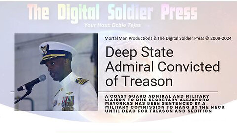 Deep State Rear Admiral Gets Convicted of Treason at GITMO