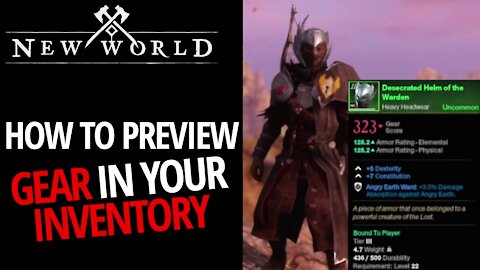 How To Preview Certain Items - New World