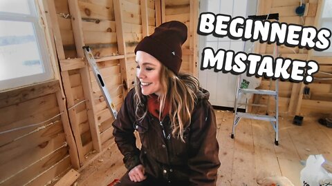 Running Electrical Wire (again and again) in my DIY Tiny House Amish Shed to Office Build Vlog#5