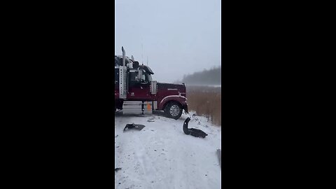 Snowstorm Accident In Sarnia