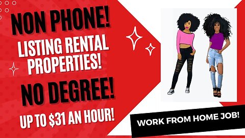 Non Phone Work From Home Job Listing Rental Properties No Degree Job Up To $31 An Hour WFH Jobs 2023