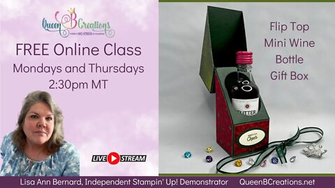 👑 Flip Top Small Wine Bottle Gift Box