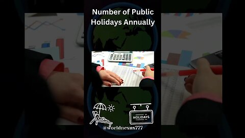 Number of Public Holidays Annually | #viral #youtubeshorts #trending #trendingshorts #holiday