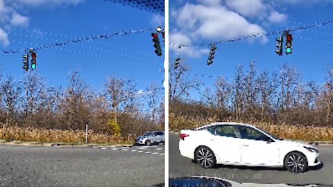 Dashcam Capture The Moment A Jaw-Dropping Near Miss Occurs