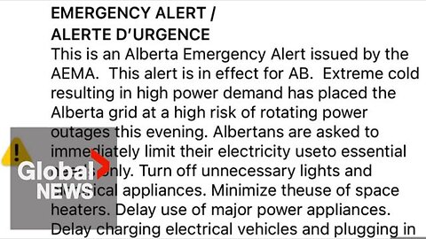 What are the lessons learned from Alberta’s emergency power alert?