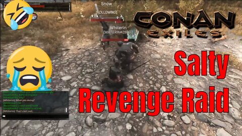 A Revenge Raid In Conan Exiles Gets Extremely Salty As The Griefer's Trebuchet Nice Looking Base