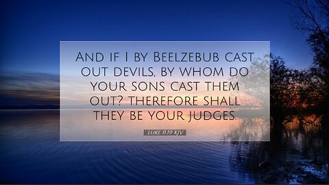 Jesus accused of casting out devils by beelzebub