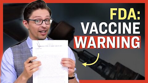 FDA Issues Official Warning for mRNA Vaccines, Warns of Possible Heart Inflammation | Facts Matter