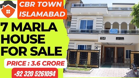 Unveiling a Luxurious 7 Marla House in CBR Town Islamabad Exquisite Home Demand 3.6 Crores