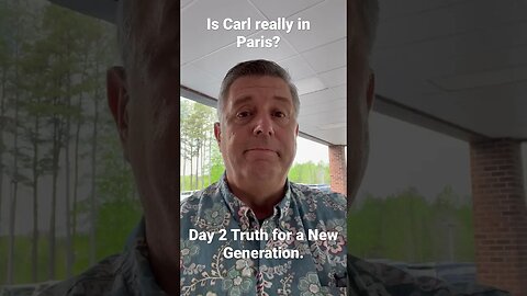 Carl, in Paris. Really? Day 2 update. #truth #rforh #jesus #carlkerby #apologetics