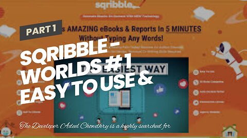 SQRIBBLE - Worlds # 1 EASY TO USE & POWERFUL book Creator Workshop