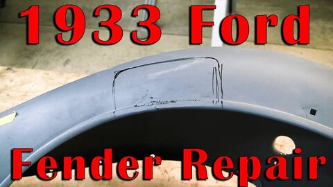 33 Ford Fender Repair
