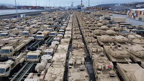 NATO military equipment in the port of Gdynia / Poland.