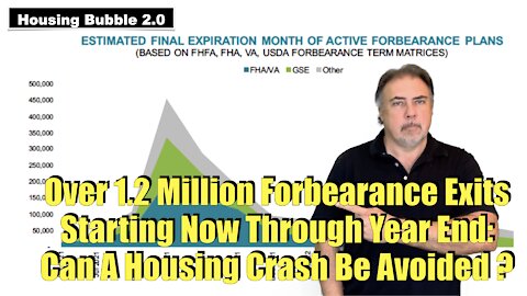 Housing Bubble 2.0 - 1.2 Million + Forbearance Exits Now Through Year End - Housing Crash Avoided ?