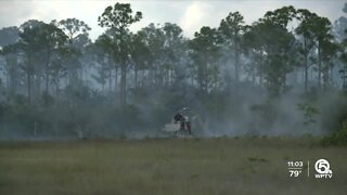 Brush fire near Northlake Boulevard, Beeline Highway keeps firefighters busy