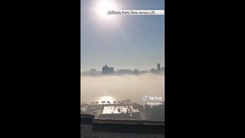 STRANGE THICK FOG OF CLOUDS COVERS NEW JERSEY☁️🌆☁️🏙️🐚💫