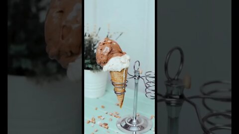 Peanuts Dropping on Ice Cream Cone