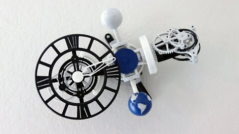 3D Printed Astronomia Tourbillon Triaxial Clock