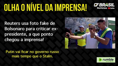 Reuters usa foto fake de Bolsonaro para criticar ex-presidente, a que ponto chegou a imprensa!
