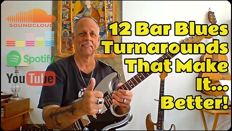 12 Bar Blues Guitar Lesson, Turnarounds That Rock - Brian Kloby Guitar