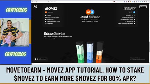 MoveToEarn - Movez App Tutorial. How To Stake $MOVEZ To Earn More $MOVEZ For 80% APR?