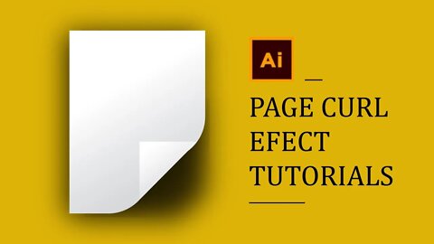 Illustrator Curl Tutorials | How To Make A Page Curl Effect | Page Curl Effect