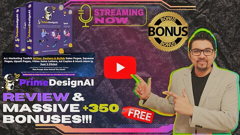 PrimeDesignAI Review⚡📲A.I. Marketing Toolkit That Does Everything For You💻⚡Get FREE +350 Bonuses💲💰💸