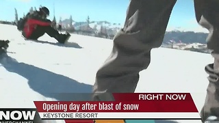 Opening day at several ski resorts after first snow