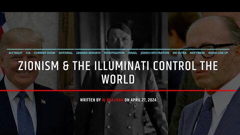Zionism and The Illuminati Control The Whole World