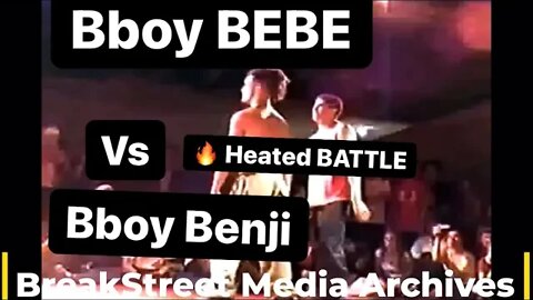 Bboy BEBE vs Bboy BENJI Exhibition Battle!! 21 years ago 8/3/2001