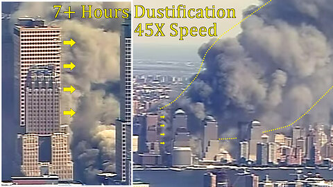 ✈️#911Truth Part 14: Building 7 Turning to Dust for Over 7 Hours (Fast Forward 45X Speed)