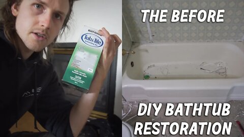 Cheap DIY Bath tub Restoration with Rest Oleum Tub and Tile kit. Full guide day 1 stripping old tub.