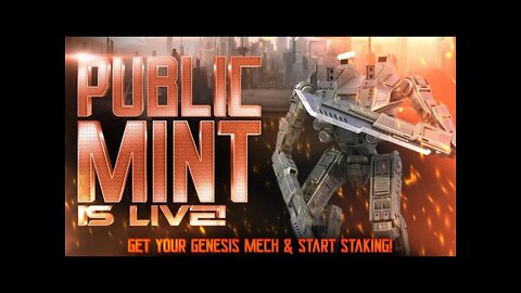 Mech Game Mech.Game Public Mint Is Live Limited Opportunity Act Fast Unreal NFT Perks PlayToEarn