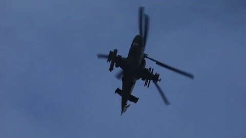 Ka-52 "Alligator" & Mi-8AMTSh "Terminator" Attack Helicopter Crews Destroy Ukrainian Strongpoints