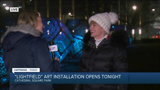 New art installation lights up Cathedral Square
