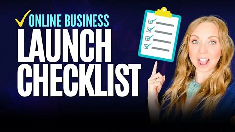 ✓ Online Business Launch Checklist