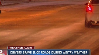 Drivers brave winter roads in Green Country