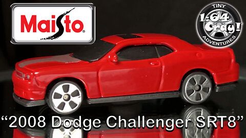 “2008 Dodge Challenger SRT8”- in Red- Model by Maisto