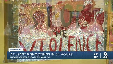 At least 5 shootings in 24 hours in Cincinnati area