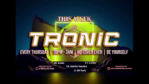 Tronic Thursdays