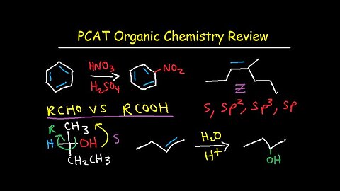 PCAT Organic Chemistry Review Study Guide