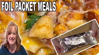 Sausage and Potato FOIL PACKETS, Summer Grill or Oven Foil Packet Recipe