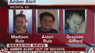 AMBER Alert issued for 3 Wichita children; 2 suspects in custody