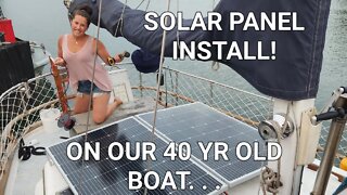 Sailboat Solar Panel Install- Using Victron MPPT Controller