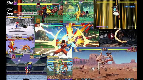 100 Shoryuken attacks in fighting games