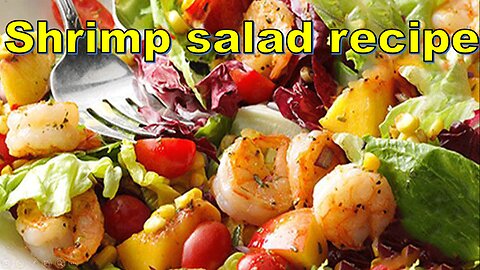 Exquisite Shrimp Salad: A Seafood Delight-4K