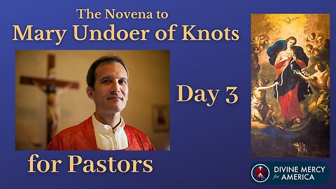 Day 3 Novena to Mary Undoer of Knots - Praying for Our Pastors - Pray with Words on Screen